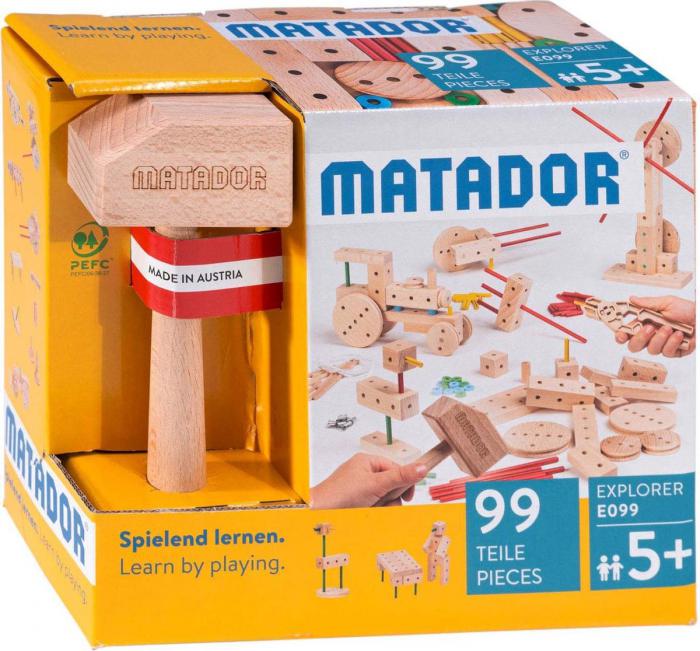 Matador Explorer E099 houten constructieset 99-delig